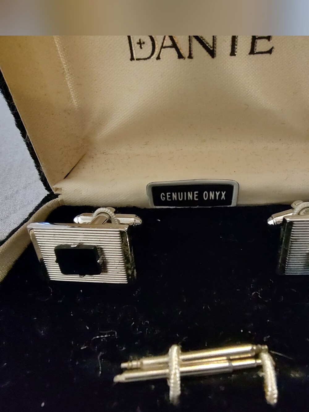 Vintage Dante Onyx Cuff Links